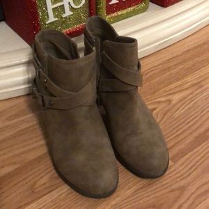 Dark Taupe Ankle Booties 8.5